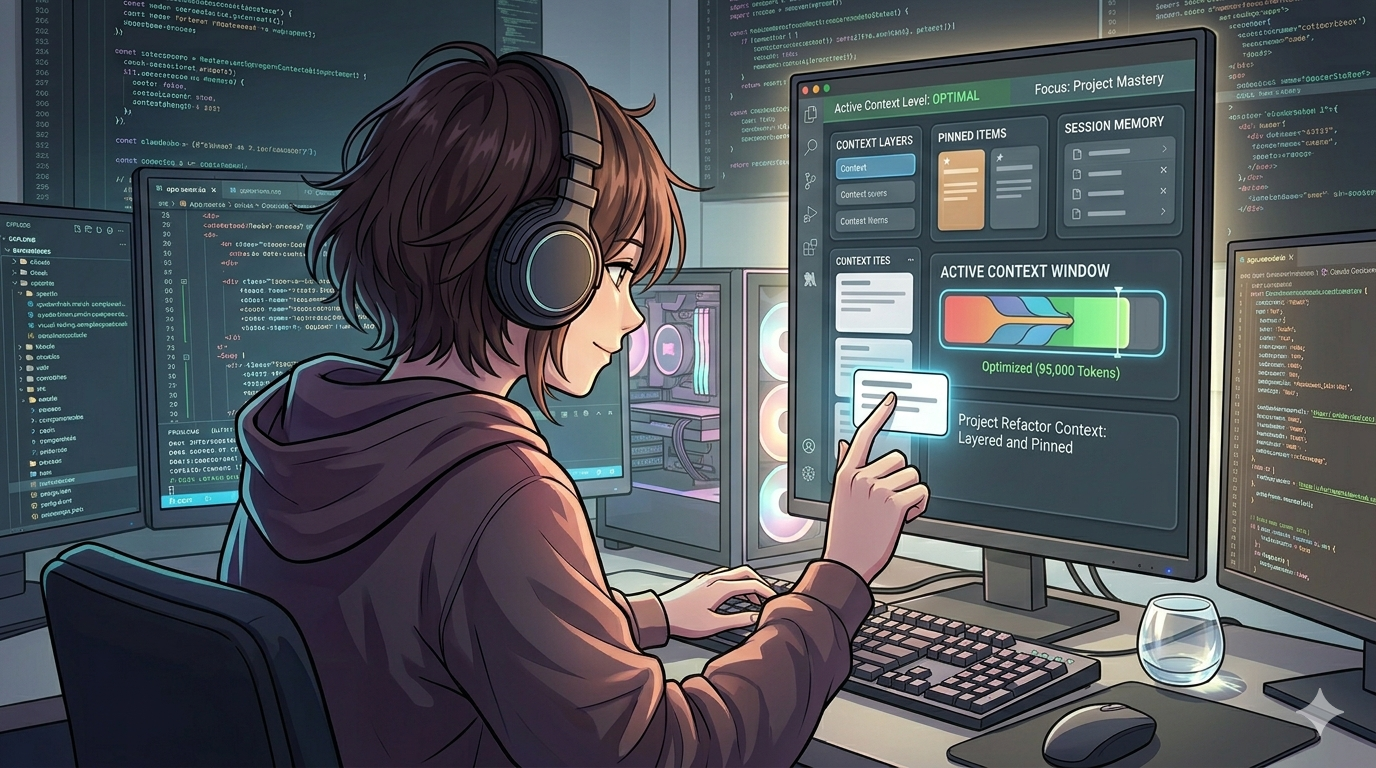 Engineer managing context rhythm